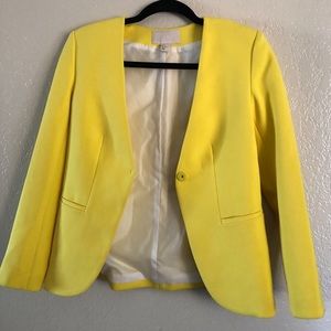 H & M yellow blazer jacket